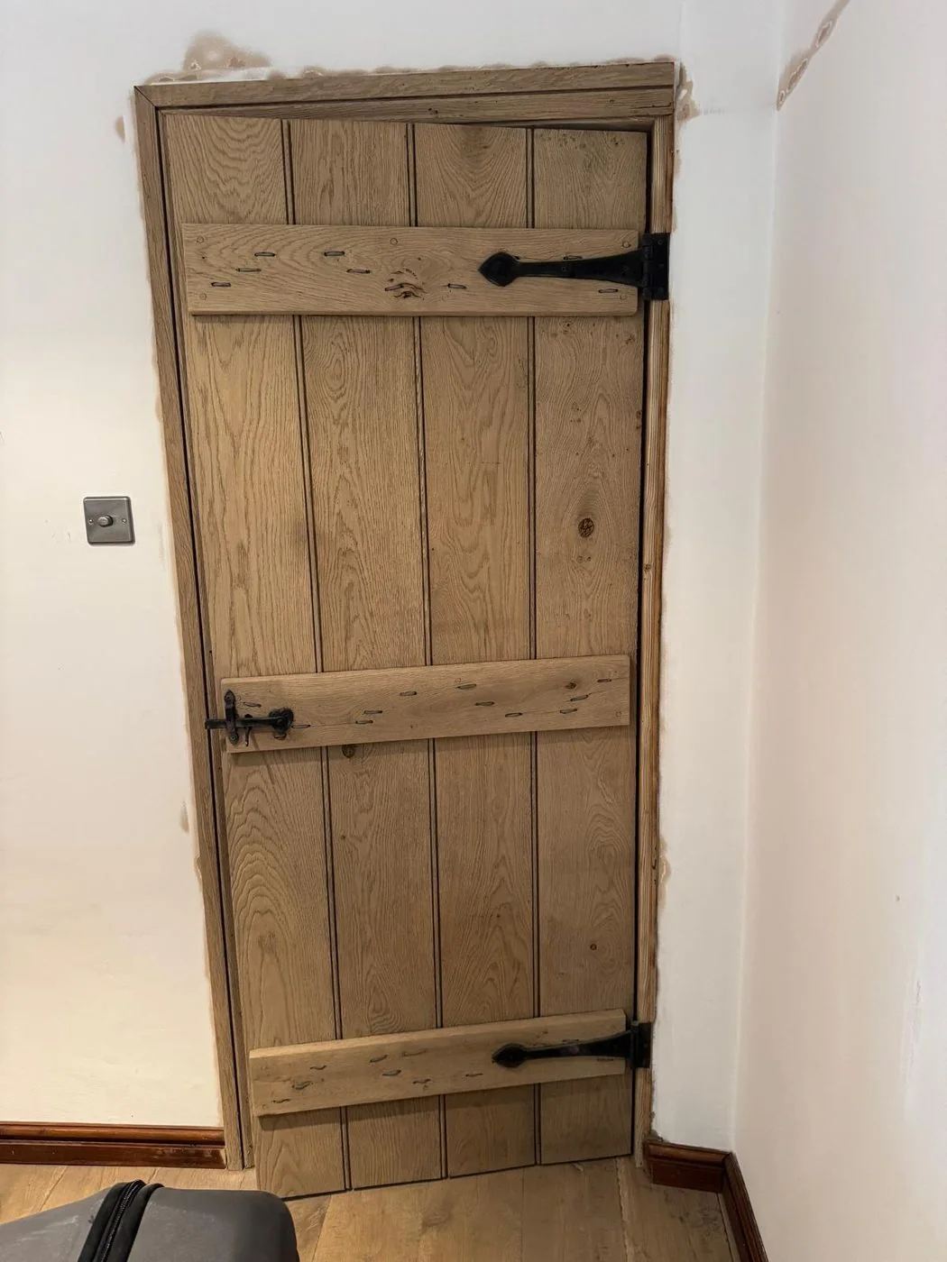 Additional restored barn conversion view showing natural oak frame character
