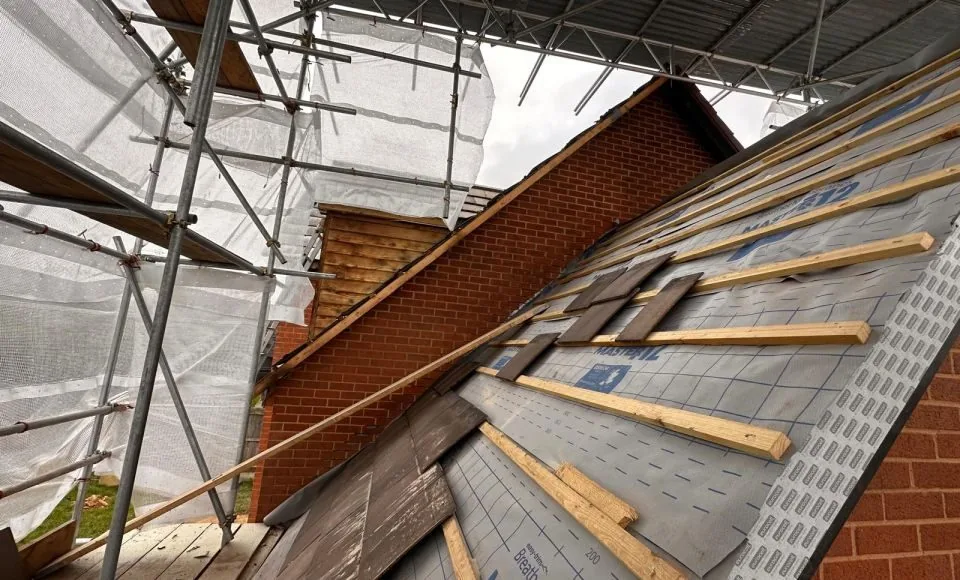 Cleaned brickwork and cladding showing a brighter restored surface finish